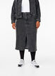 Denim rok met split aan de voorkant, Dark Grey Denim, Model image number 2
