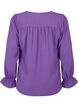 V-hals blouse met lange mouw, Pansy, Packshot image number 1