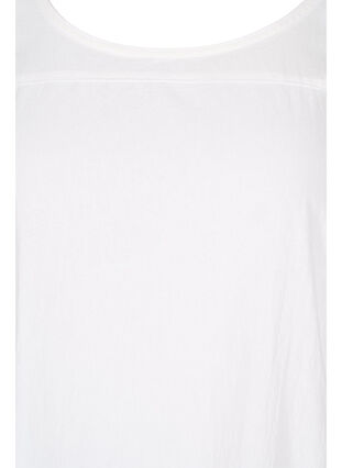 Katoenen jurk met korte mouwen, Bright White, Packshot image number 2