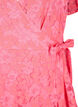 Wikkeljurk met kant en korte mouwen, Pink Carnation, Packshot image number 2
