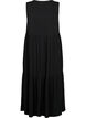 Mouwloze maxi-jurk van viscose, Black, Packshot image number 1