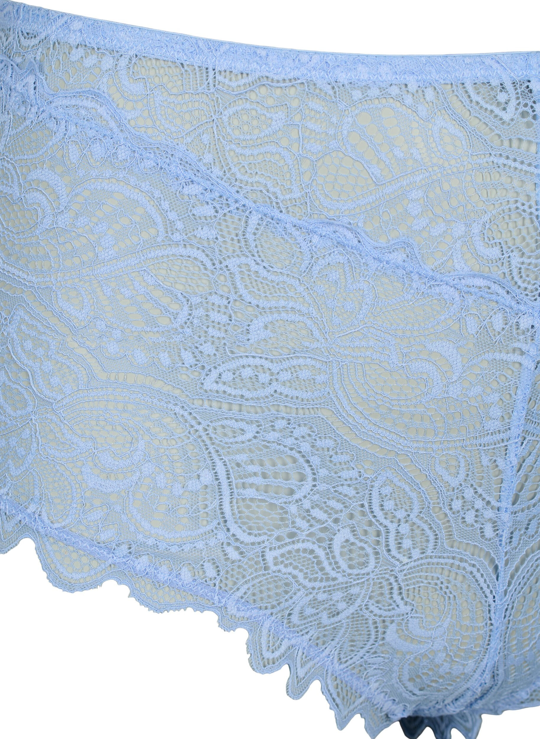 Zizzi Kanten hipster met normale taille, Serenity, Packshot image number 2