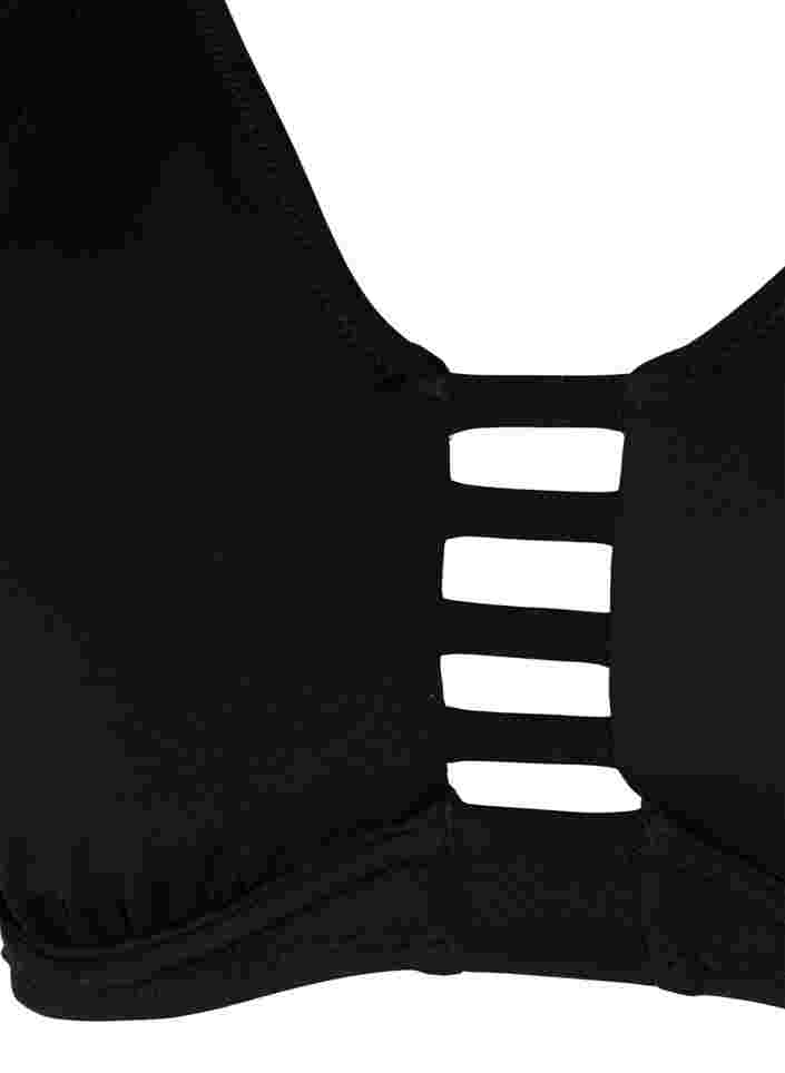Bikinitop met beugel en uitneembare inzetstukken, Black, Packshot image number 2