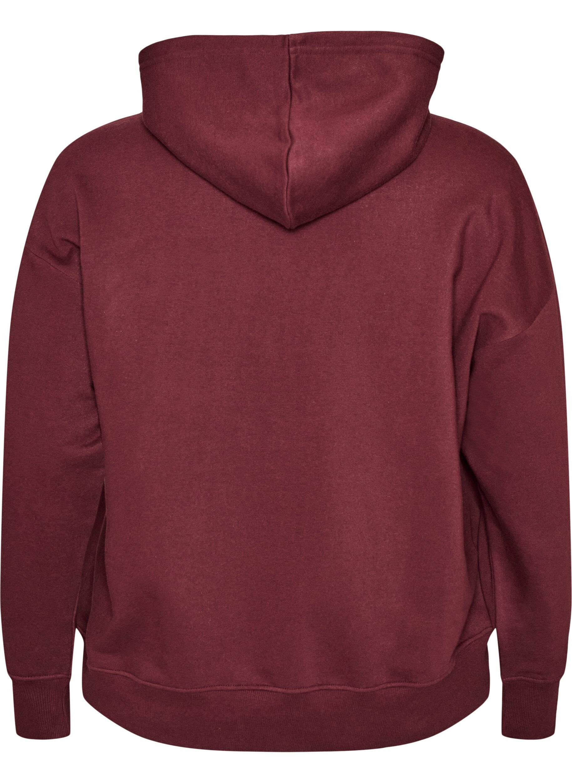 ZizziHoodie met borstprint, Rood, Packshot image number 1