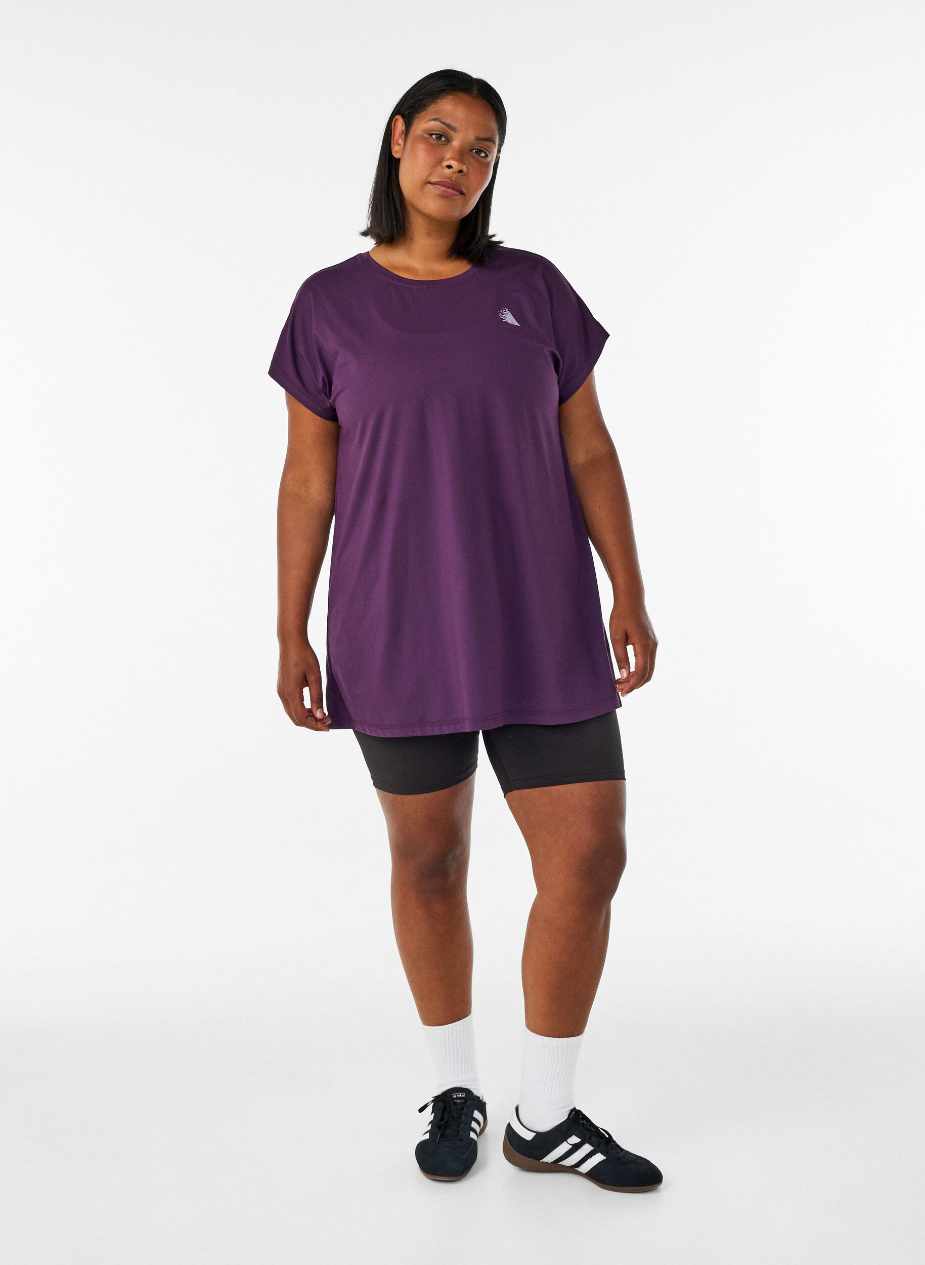 ZizziLang workout T-shirt, Paars, Model image number 1