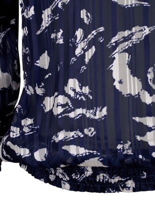 Smok blouse met print, Blue Leaf AOP, Packshot image number 3