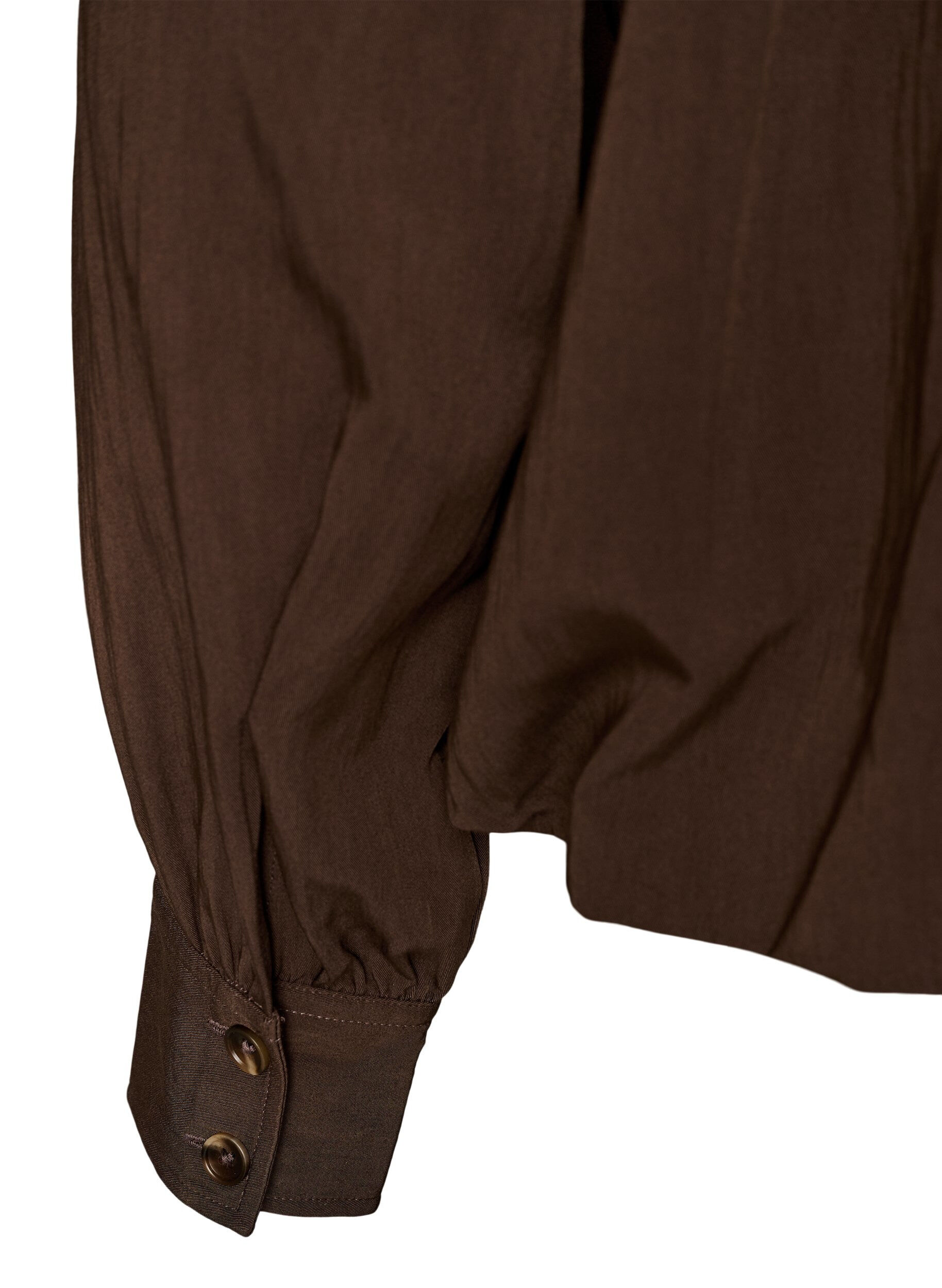 ZizziShirt met ballonvorm en onzichtbare ritssluiting, Bruin, Packshot image number 3
