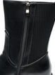 Chelsea boot met een chunky zool en geribde panelen, Zwart, Packshot image number 2