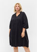 Jurk met 3/4 mouwen van lyocell (TENCEL™), Black, Model image number 0