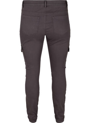 Nauwsluitende broek met zakken, Grey, Packshot image number 1