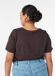 T-shirt met motief, Bruin, Model image number 2