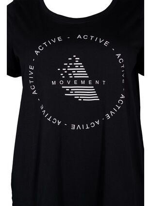 Sport-T-shirt met print, Black White Logo, Packshot image number 2