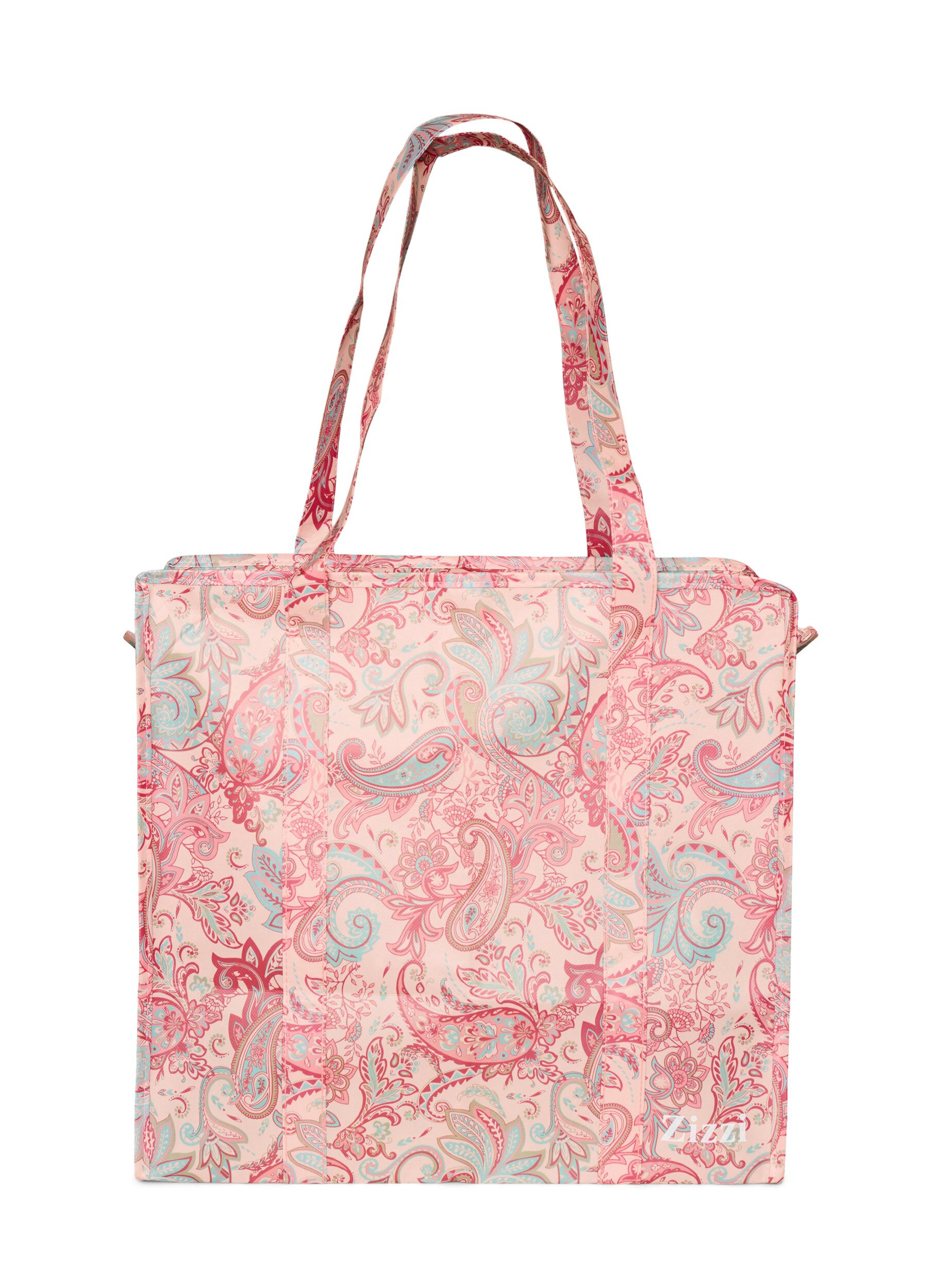 ZizziShoppingtas met ritssluiting, Rood, Packshot image number 1