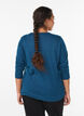 Blouse met decoratieve knopen, Blauw, Model image number 2