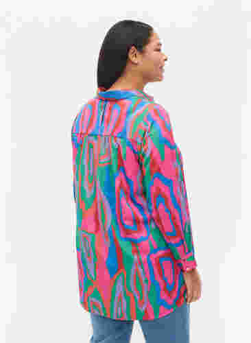 Lang shirt met opdruk, Colorfull Art Print, Model image number 1