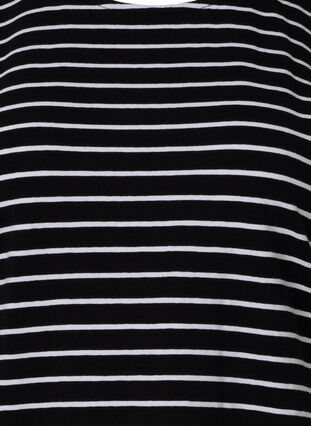 	 Katoenen t-shirt met strepen, Black W. Stripe, Packshot image number 2