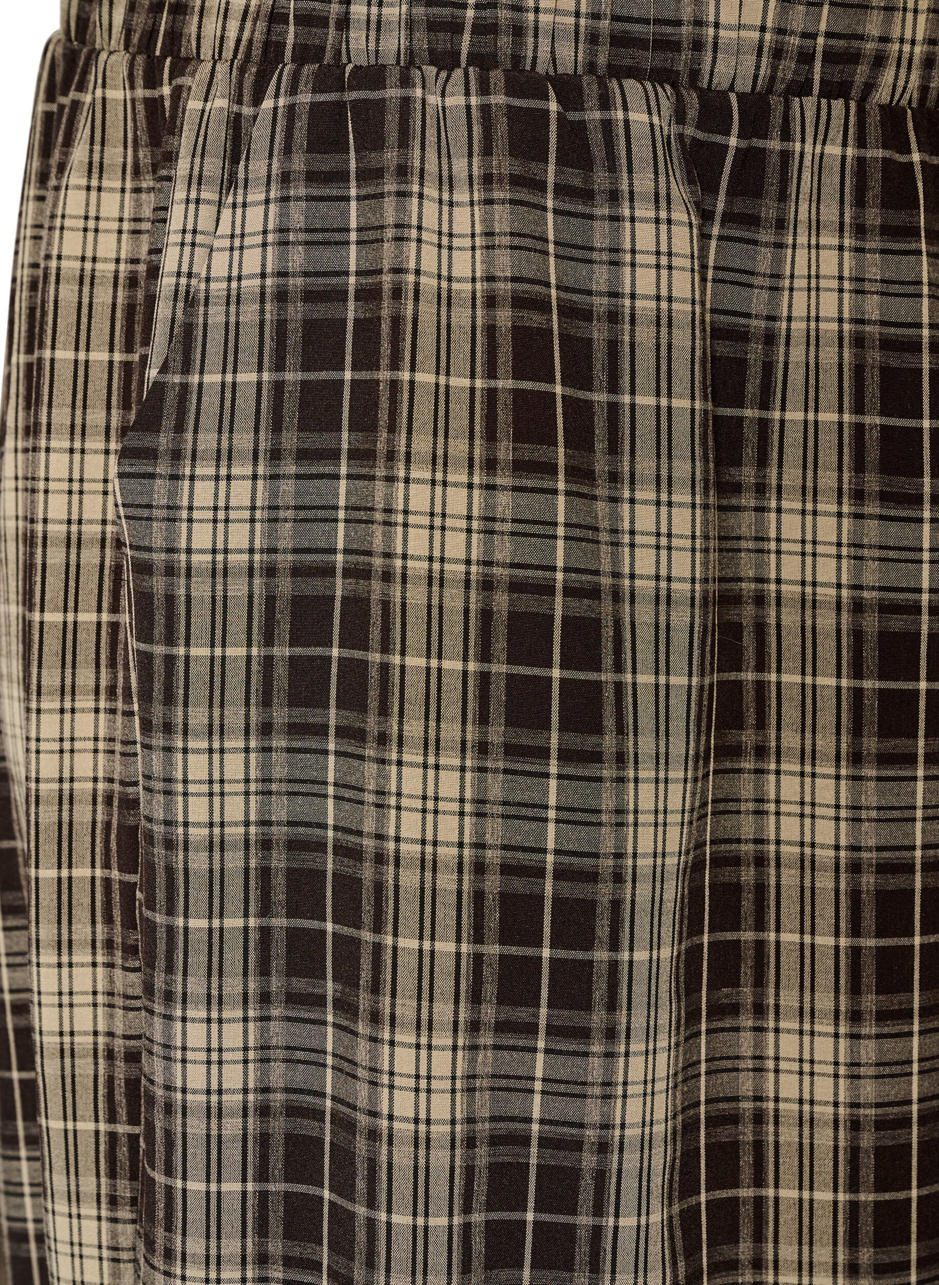 ZizziGeruite ballonbroek met hoge taille, Groen, Packshot image number 2