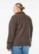 Teddy jas met contrast details, Bruin, Model image number 2