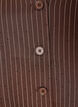 Blouse met krijtstreep, strasssteentjes en knopen, Bruin, Packshot image number 2