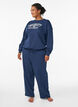 Het sweatshirt met tekstprint, Blauw, Model image number 1