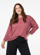 Jersey blouse met 3/4 mouwen, Rood, Model image number 0