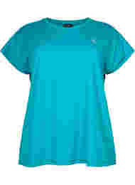 Trainings T-shirt met korte mouwen, Deep Peacock Blue