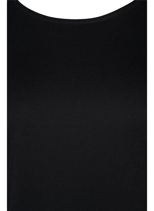 Jurk met 3/4 mouwen en parels, Black, Packshot image number 2