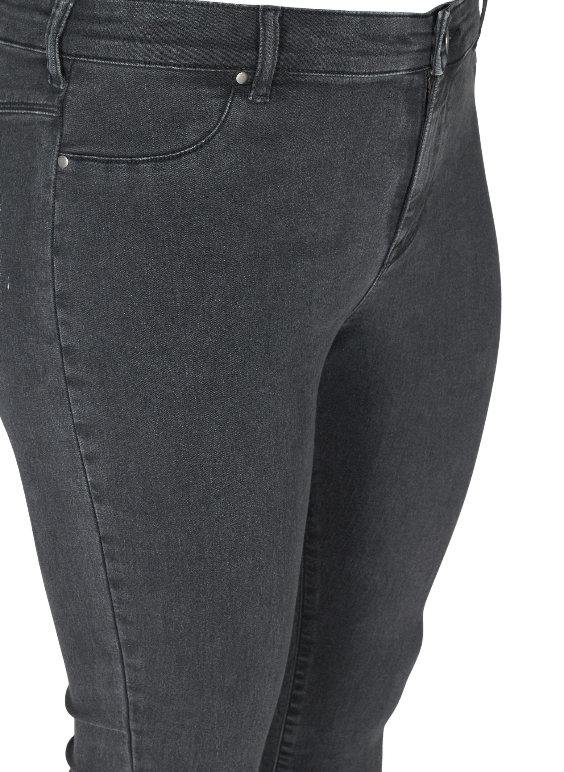 Zizzi Jeggings van katoenmix, Grey Denim, Packshot image number 3