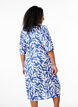 FLASH - Jurk met print en strikceintuur, Blauw, Model image number 2