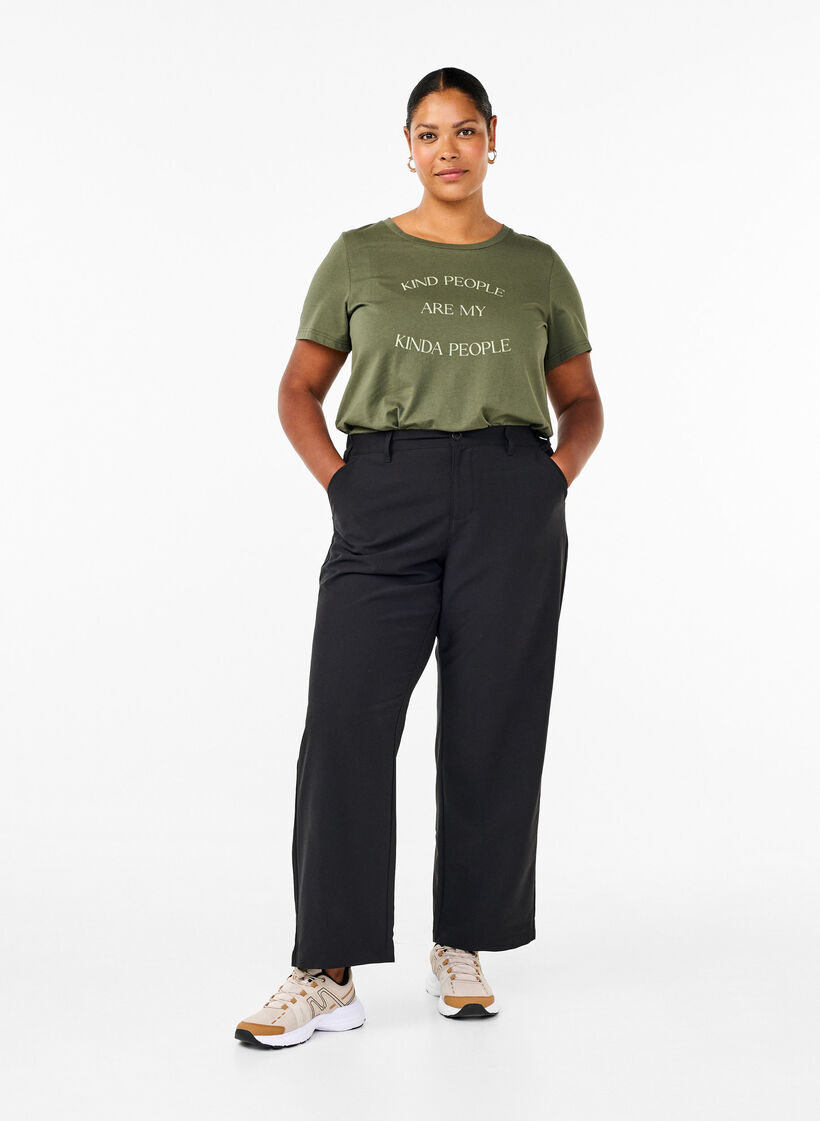 T-shirt met motief, Thyme w. Kind People, Model image number 2