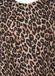 Blouse met lange mouwen en luipaardprint, Bruin, Packshot image number 2