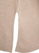 Gebreide trui met diagonale structuur en raglanmouwen, Beige, Packshot image number 3