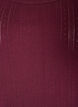 Nacht top in biologische katoen met een gestructureerd patroon, Donker Bordeaux, Packshot image number 2