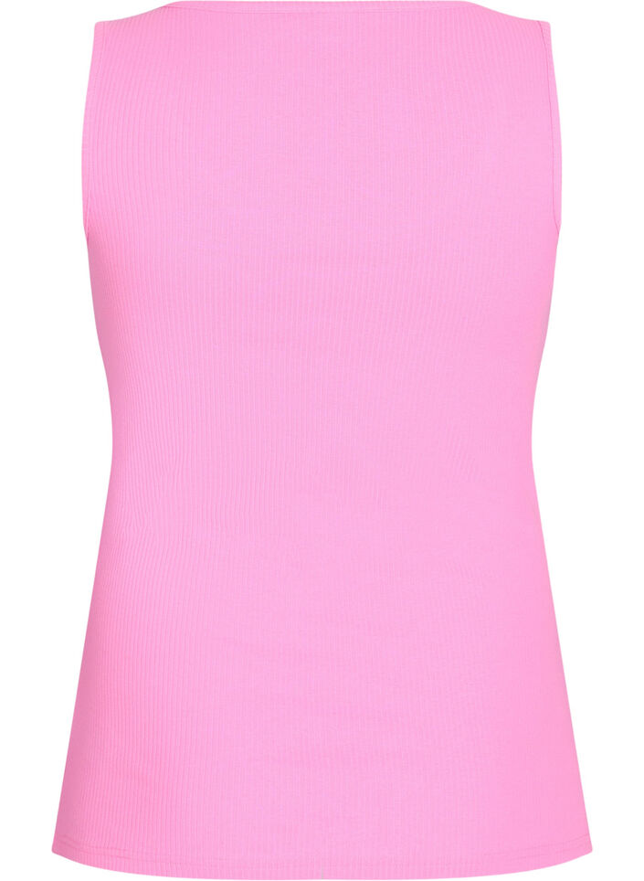 Tanktop met strass steentjes en slanke pasvorm, Roze, Packshot image number 1