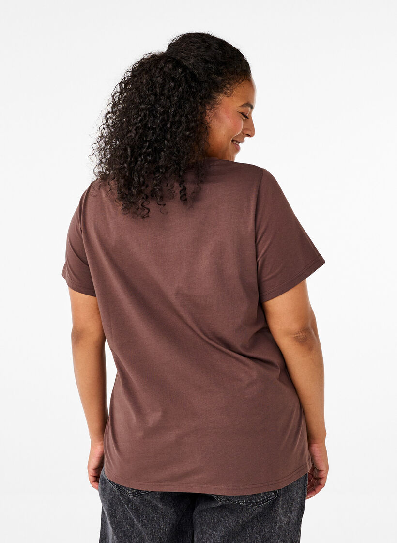 Katoenen T-shirt met strik, C. Martini W. Black, Model image number 1