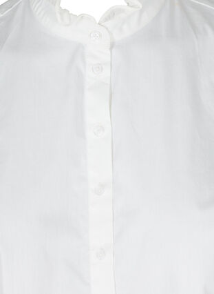 Losse overhemdkraag met ruche kraag, Bright White, Packshot image number 2