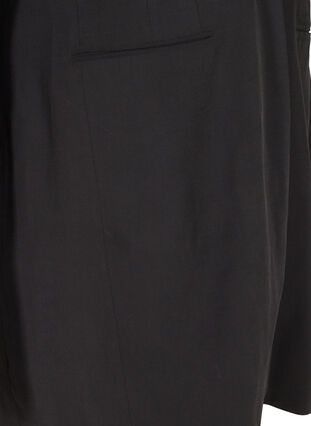 Lange klassieke blazer in viscose, Black, Packshot image number 3