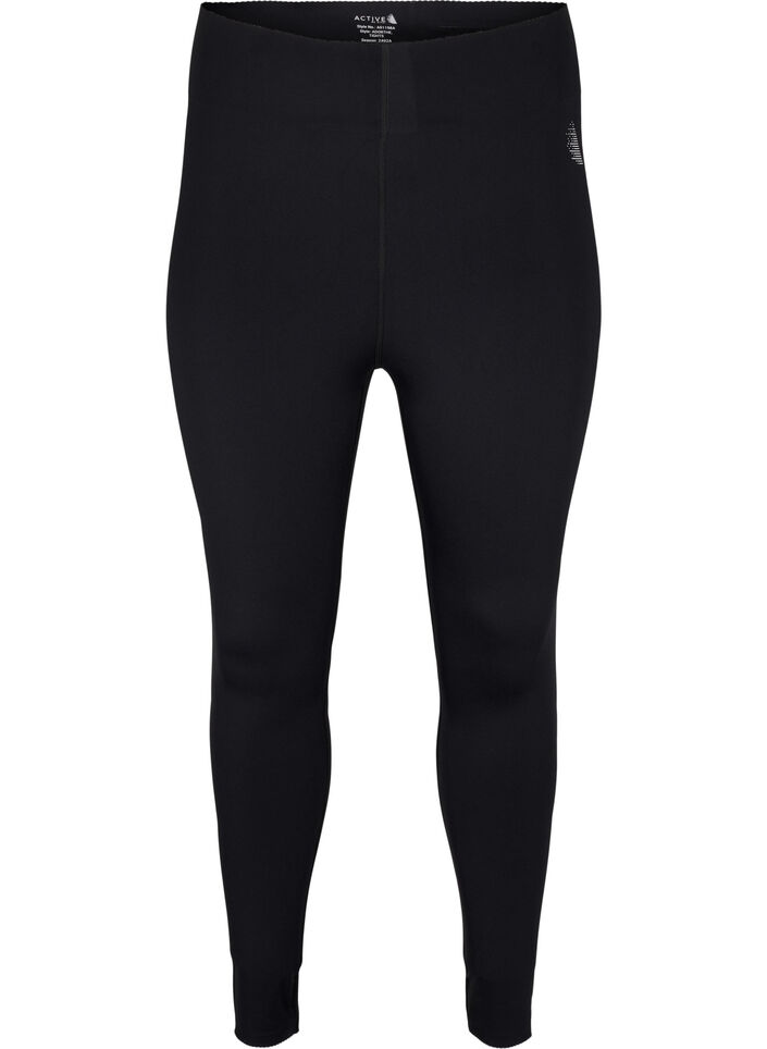 Korte sportlegging met zak, Zwart, Packshot image number 0