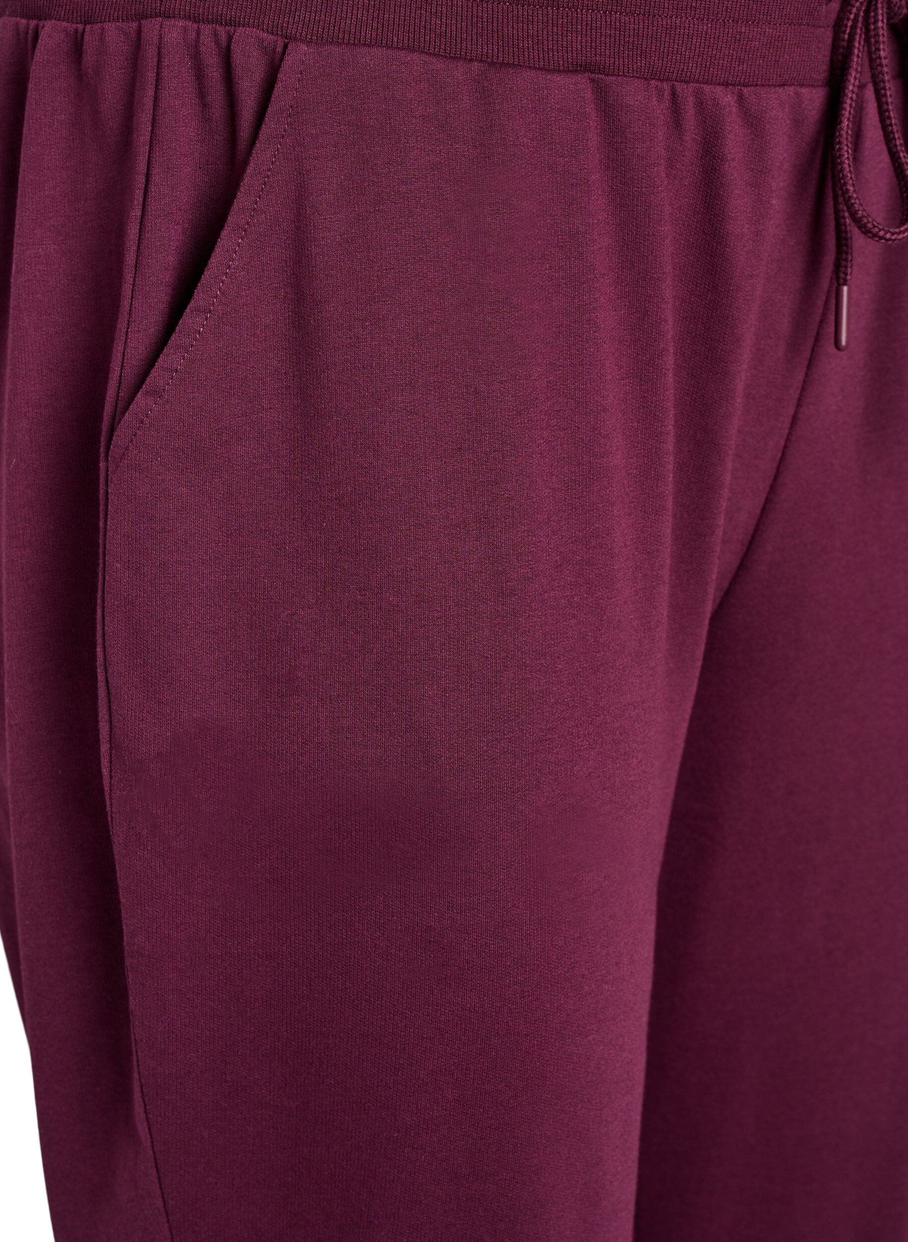 ZizziLosse trainingsbroek met zakken, Rood, Packshot image number 2