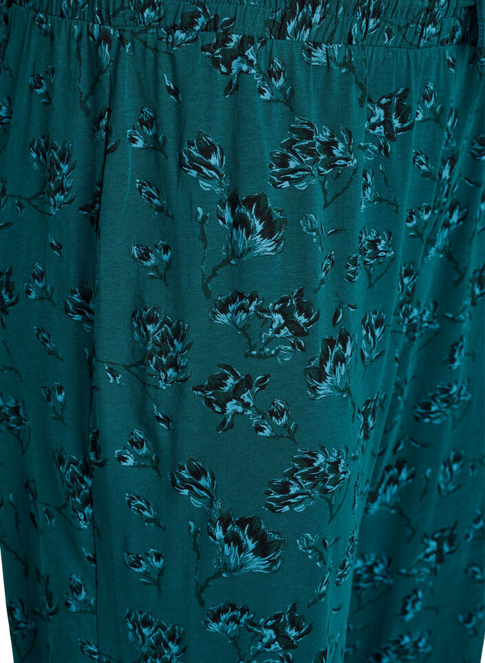 Kleren pyjama broek met print, Turquoise, Packshot image number 2