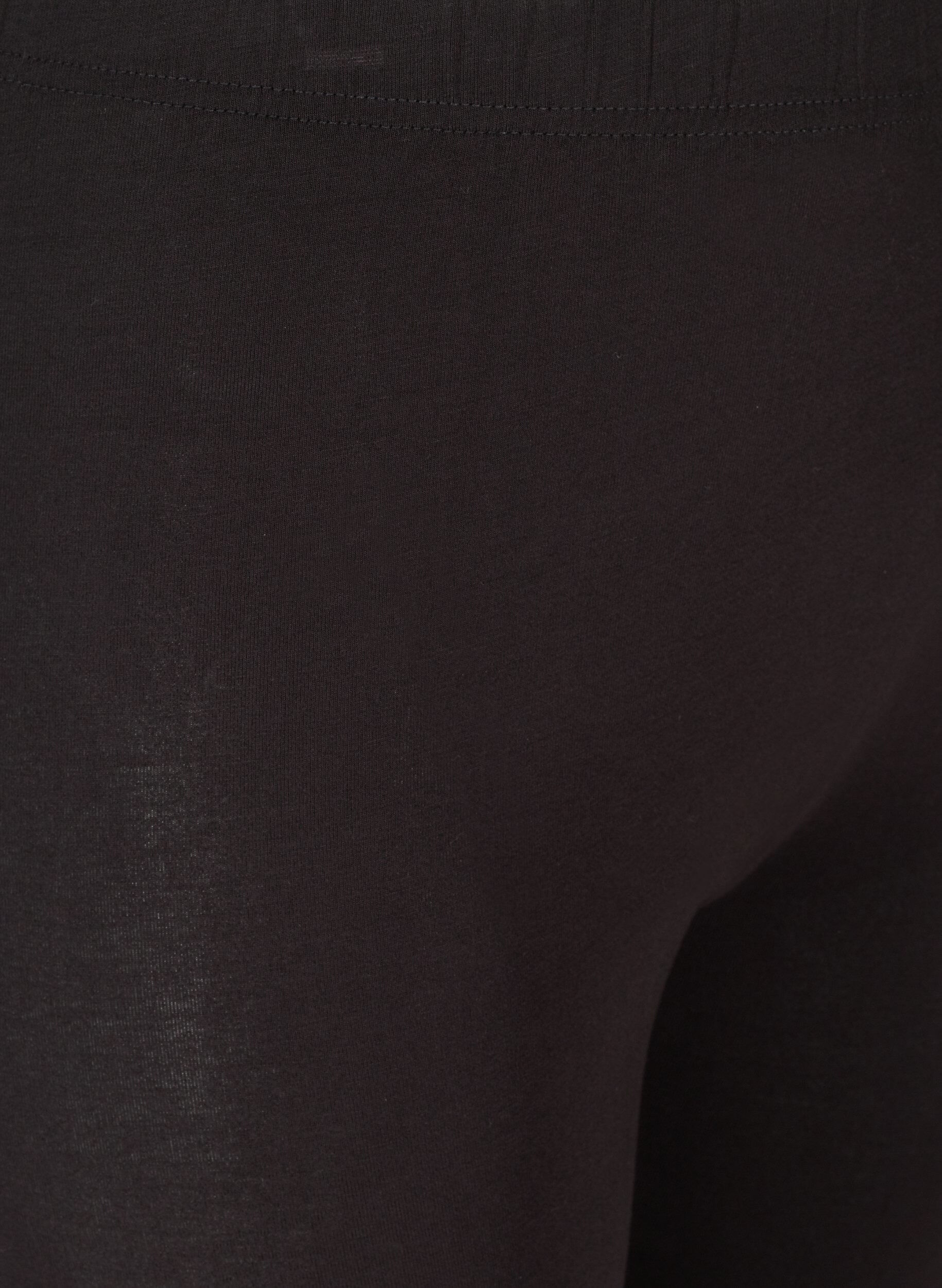 Zizzi Legging in viscosemix met decoratieve steentjes, Black, Packshot image number 2