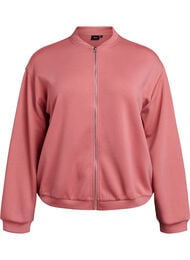 Bomber vest met ritssluiting, Rood