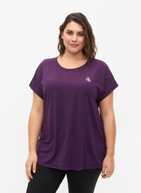 Trainings T-shirt met korte mouwen, Purple Pennant, Model