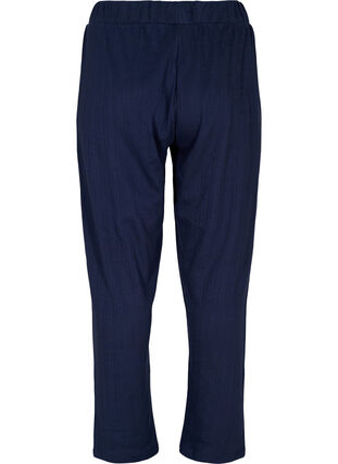Pyjama broek in katoen met motief, Navy Blazer, Packshot image number 1