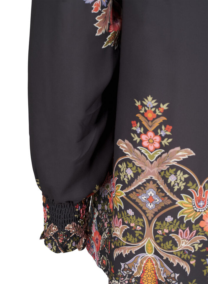 Blouse met paisley print, Black Paisley, Packshot image number 3