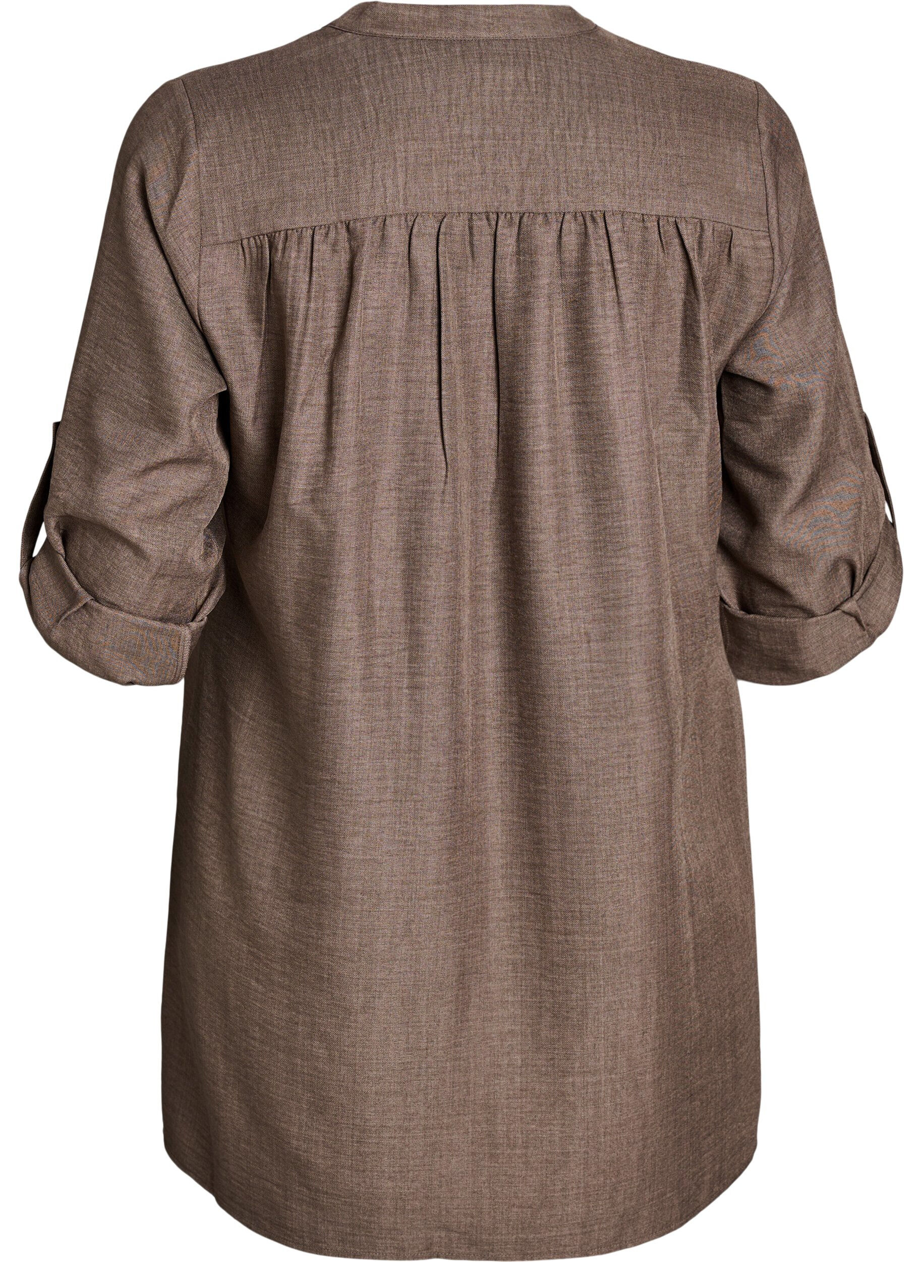 Zizzi Tuniek met ronde hals, Bruin, Packshot image number 1