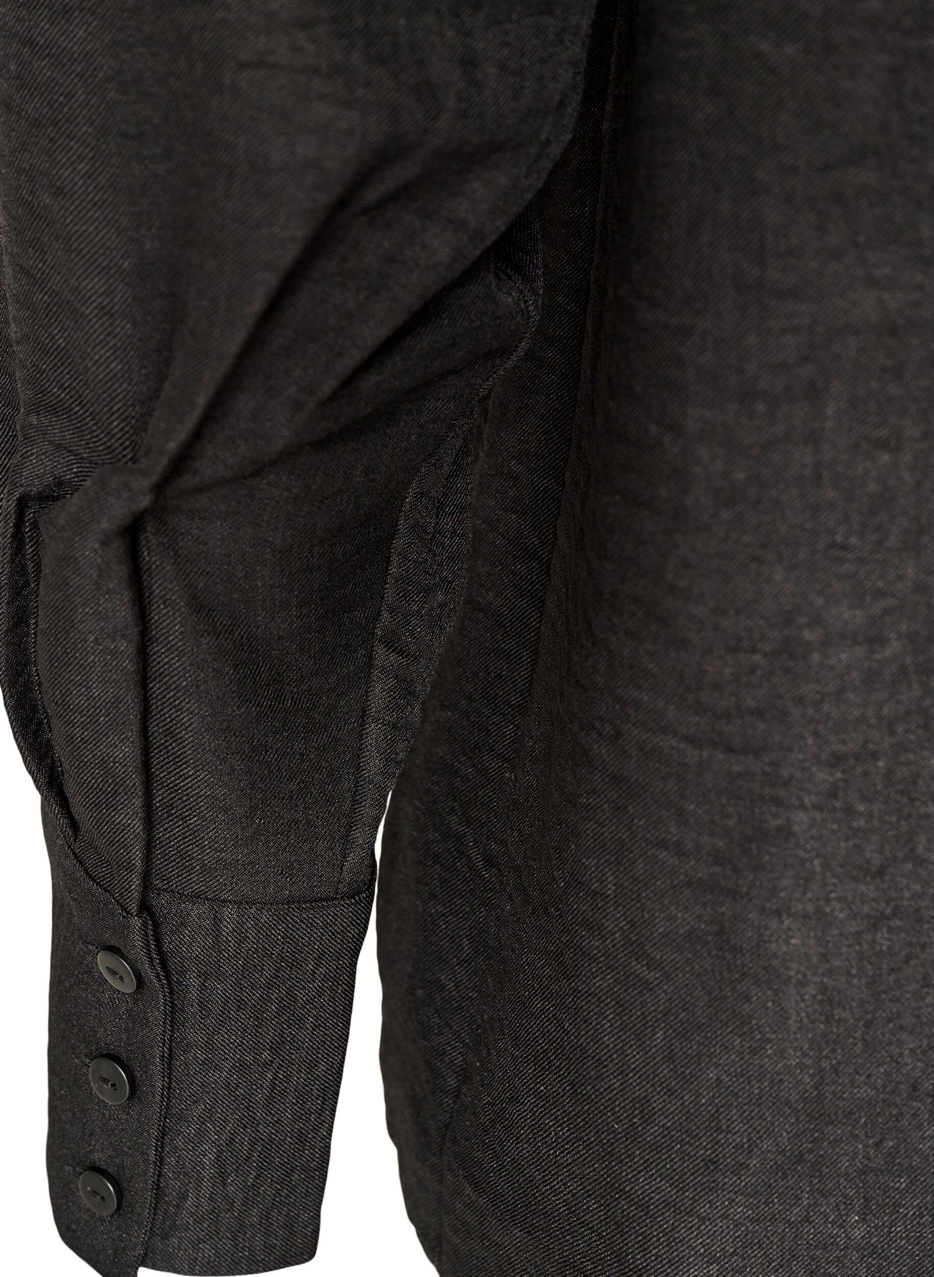 ZizziLosse shirt met V-hals, Zwart, Packshot image number 3
