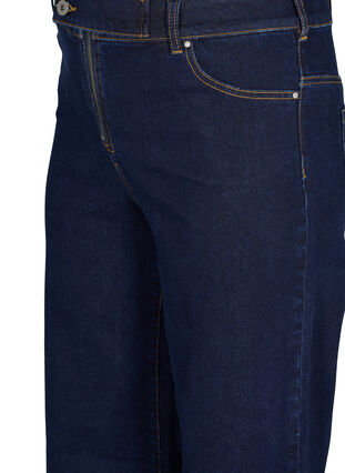 Cropped jeans met flare, Unwashed, Packshot image number 2