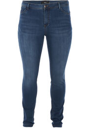 Extra slim fit Amy jeans met hoge taille, Blauw