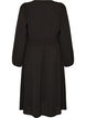 Midi-jurk met smock en decoratieve knopen, Zwart, Packshot image number 1